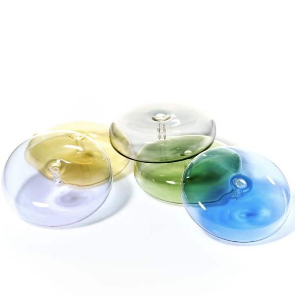 Lilac Dimple Round Incense Holder
